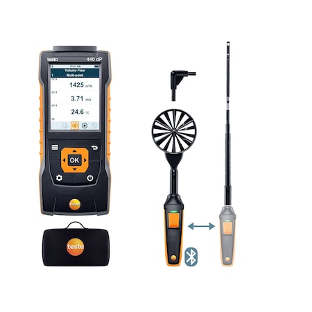 Testo 440 Delta P Air Flow Combokit 1 With Bluetooth 0563 4409